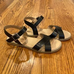 Black Tucker + Tate Sandals with buckle